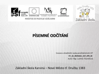z kladn kola karvin nov m sto t dru by 1383
