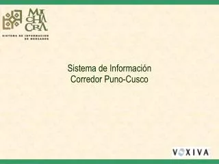 sistema de informaci n corredor puno cusco