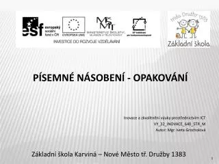 z kladn kola karvin nov m sto t dru by 1383