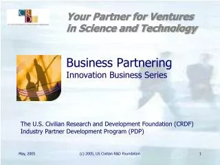 Business Partnering Innovation Business Series