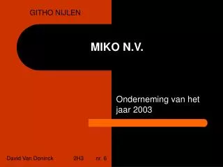 miko n v