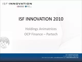 isf innovation 2010