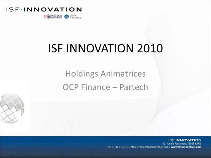 isf innovation 2010