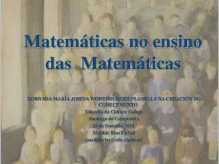 matem ticas no ensino das matem ticas