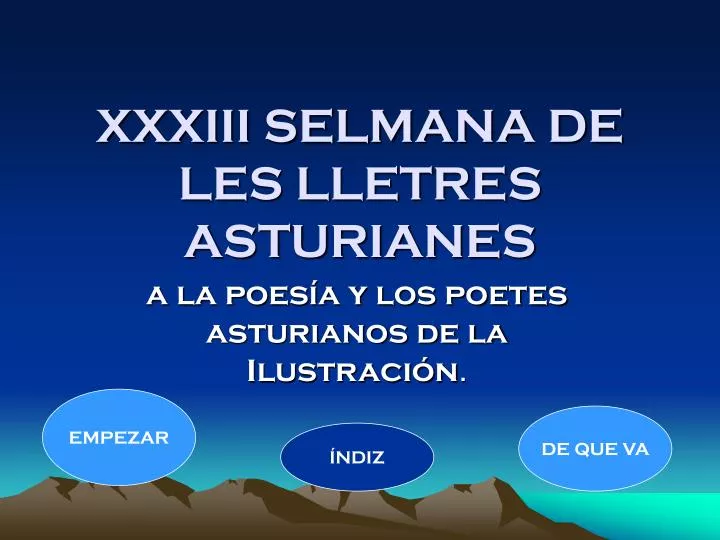 xxxiii selmana de les lletres asturianes