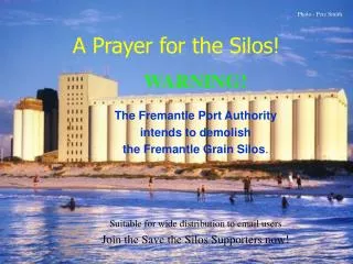 A Prayer for the Silos!