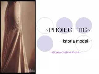 proiect tic