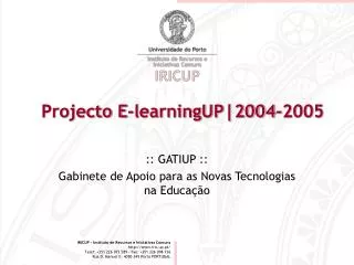projecto e learningup 2004 2005
