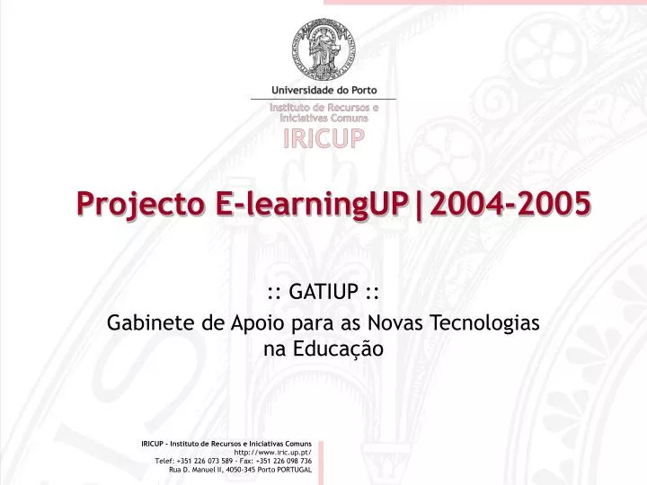 projecto e learningup 2004 2005