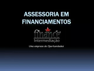 assessoria em financiamentos
