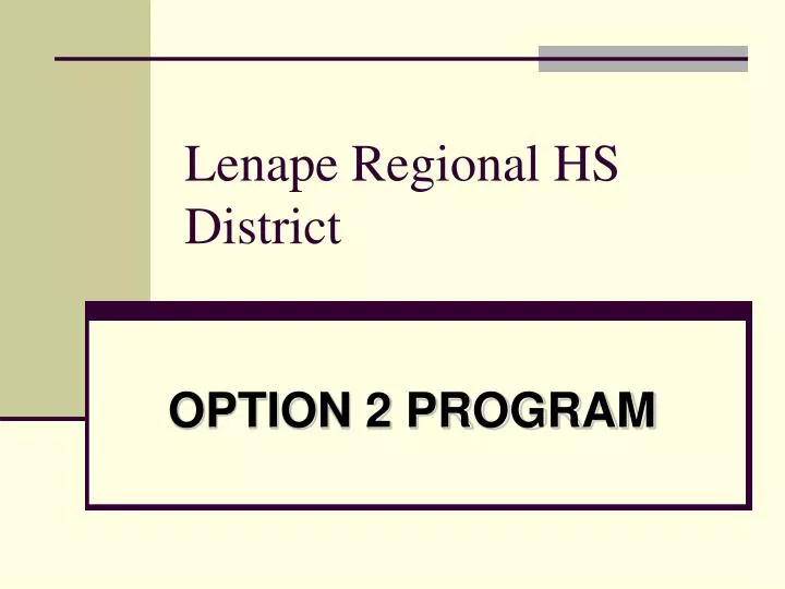 lenape regional hs district