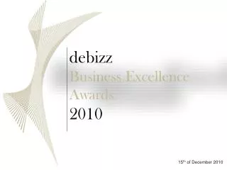 debizz Business Excellence Awards 2010