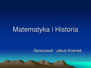 matematyka i historia