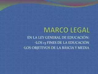 marco legal
