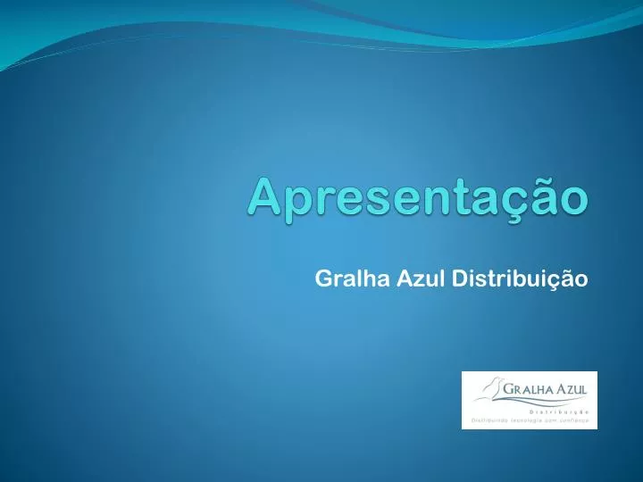 apresenta o