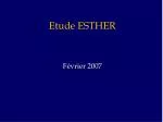 Etude ESTHER - slide 1