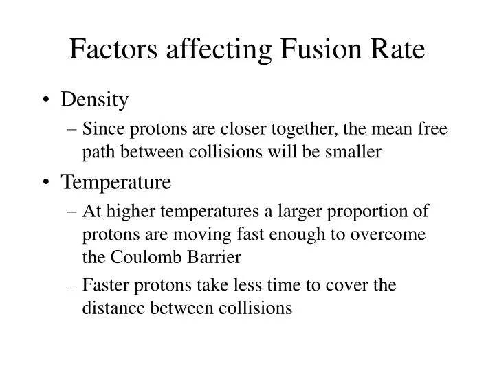 factors affecting fusion rate