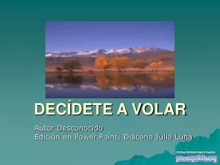 dec dete a volar
