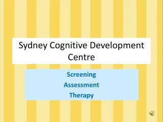 Sydney Cognitive Development Centre