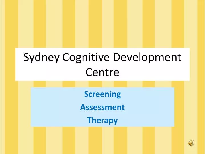 sydney cognitive development centre