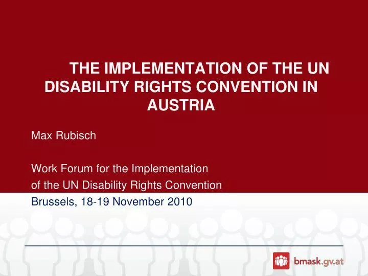the implementation of the un disability rights convention in austria