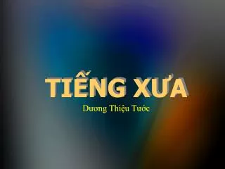ti ng x a