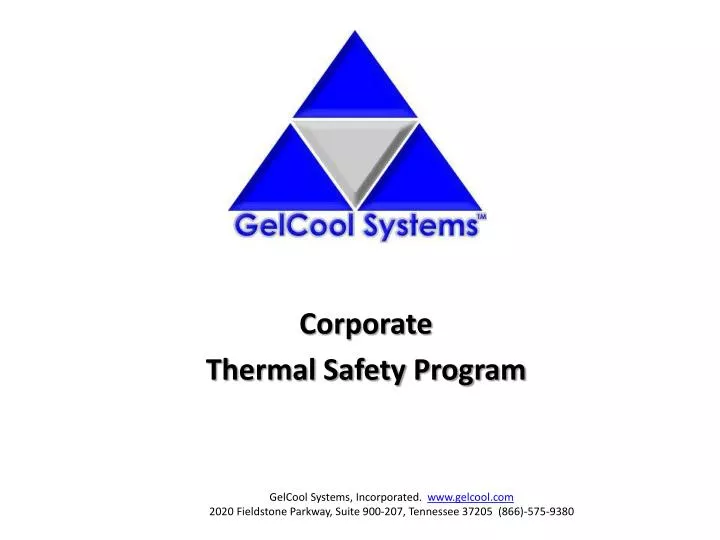 corporate thermal safety program