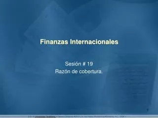 finanzas internacionales