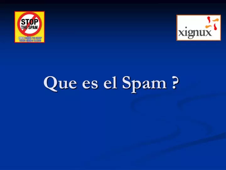 que es el spam