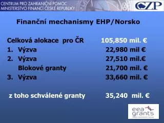 finan n mechanismy ehp norsko
