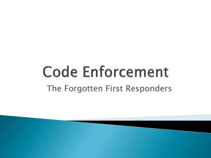 code enforcement