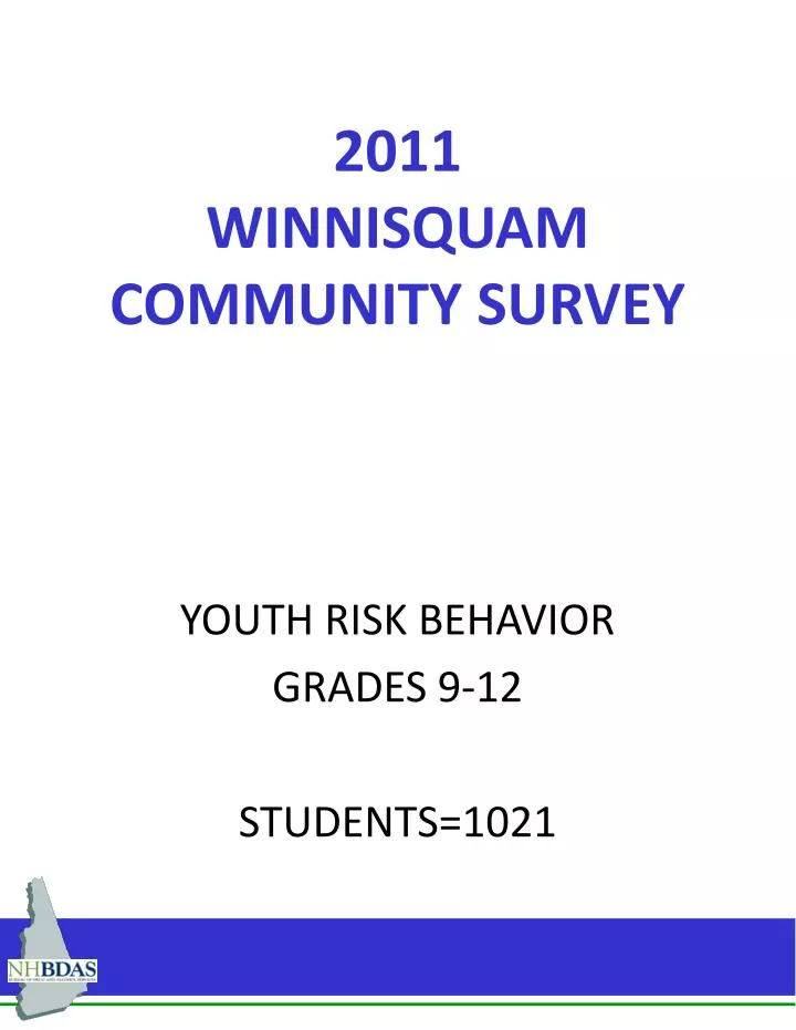 2011 winnisquam community survey