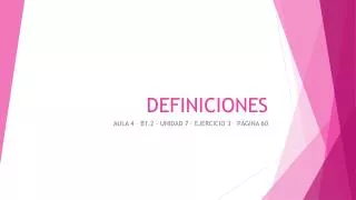 definiciones