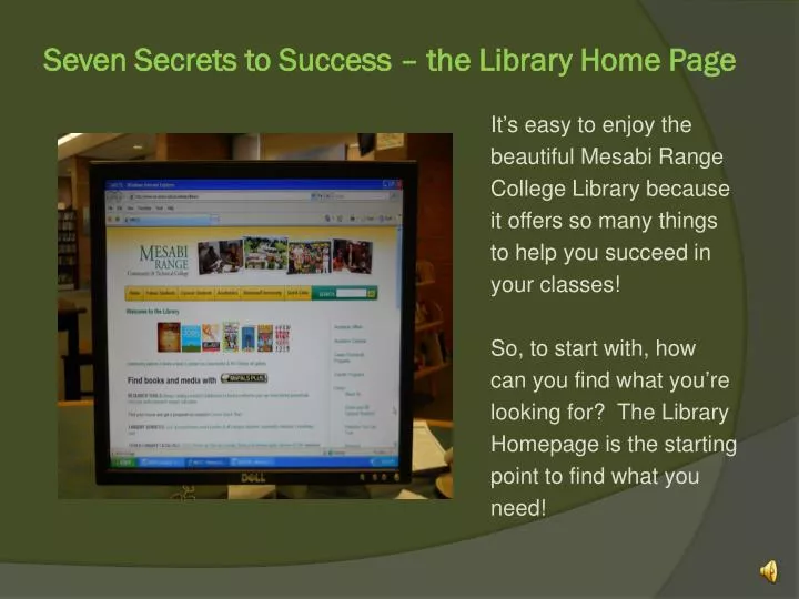 seven secrets to success the library home page