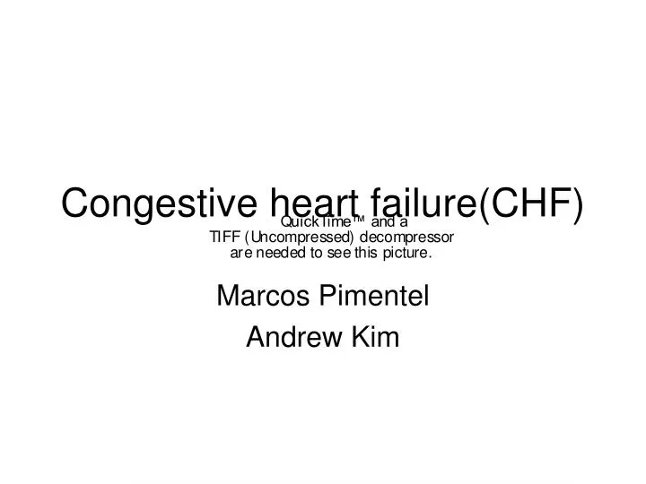 congestive heart failure chf