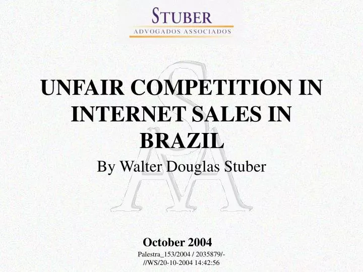 unfair competition in internet sales in brazil