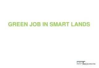 GREEN JOB IN SMART LANDS