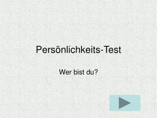 pers nlichkeits test