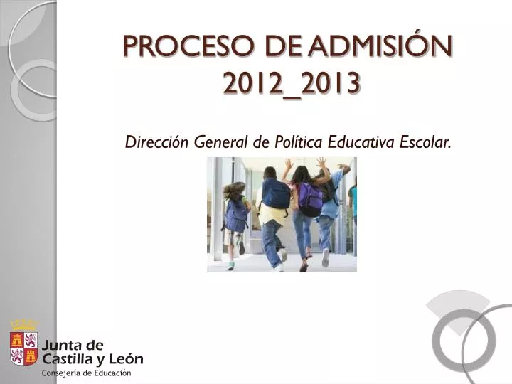proceso de admisi n 2012 2013