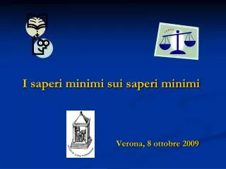 i saperi minimi sui saperi minimi