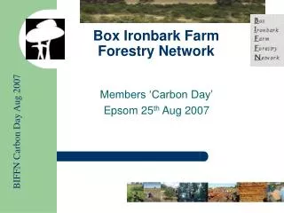Box Ironbark Farm Forestry Network