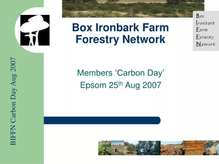 box ironbark farm forestry network