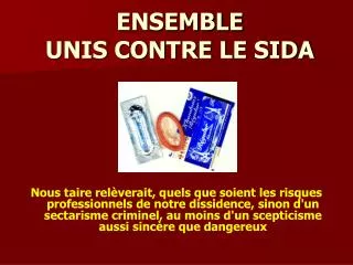 ensemble unis contre le sida