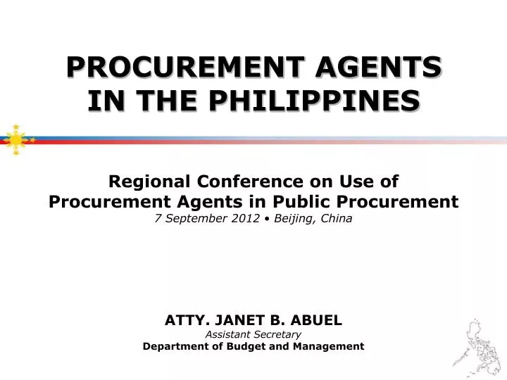 atty janet b abuel assistant secretary department of budget and management