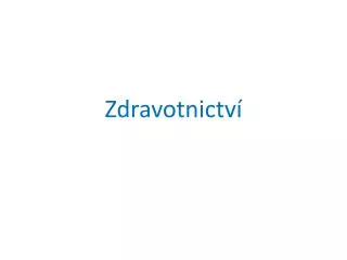 zdravotnictv