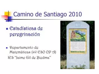 camino de santiago 2010