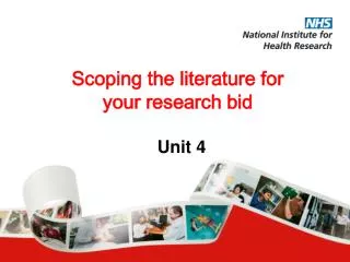 Scoping the literature for your research bid