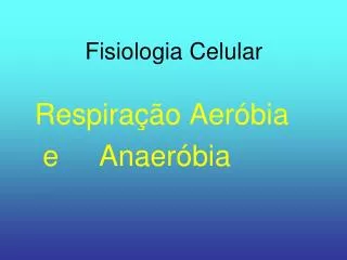 fisiologia celular