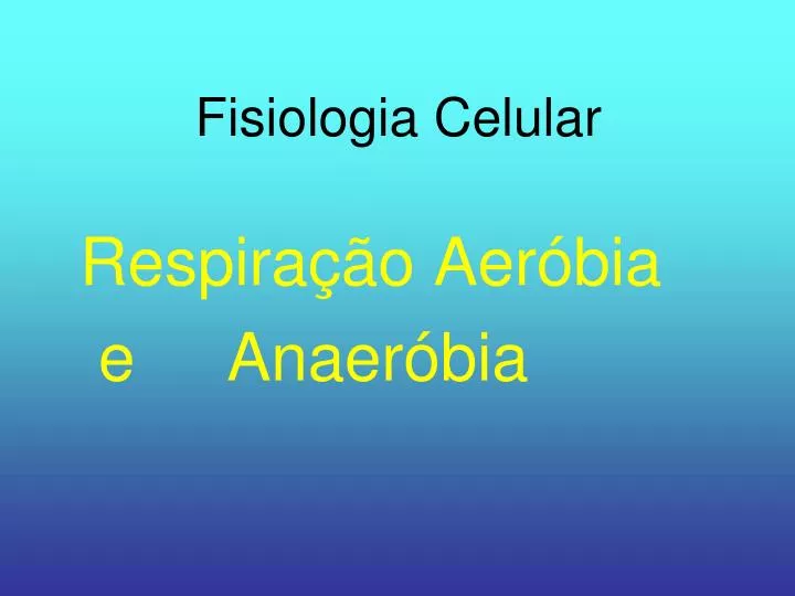 fisiologia celular