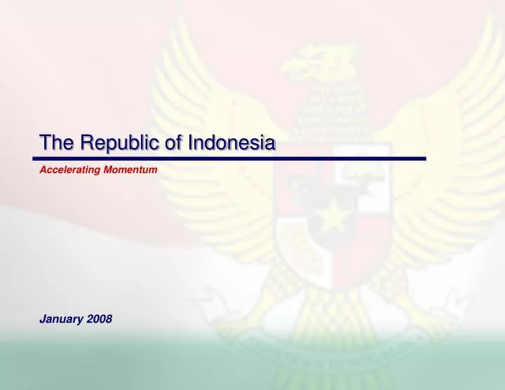 the republic of indonesia